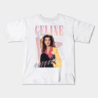Celine Dion - 80s Aesthetic Fan Art Design Kids T-Shirt
